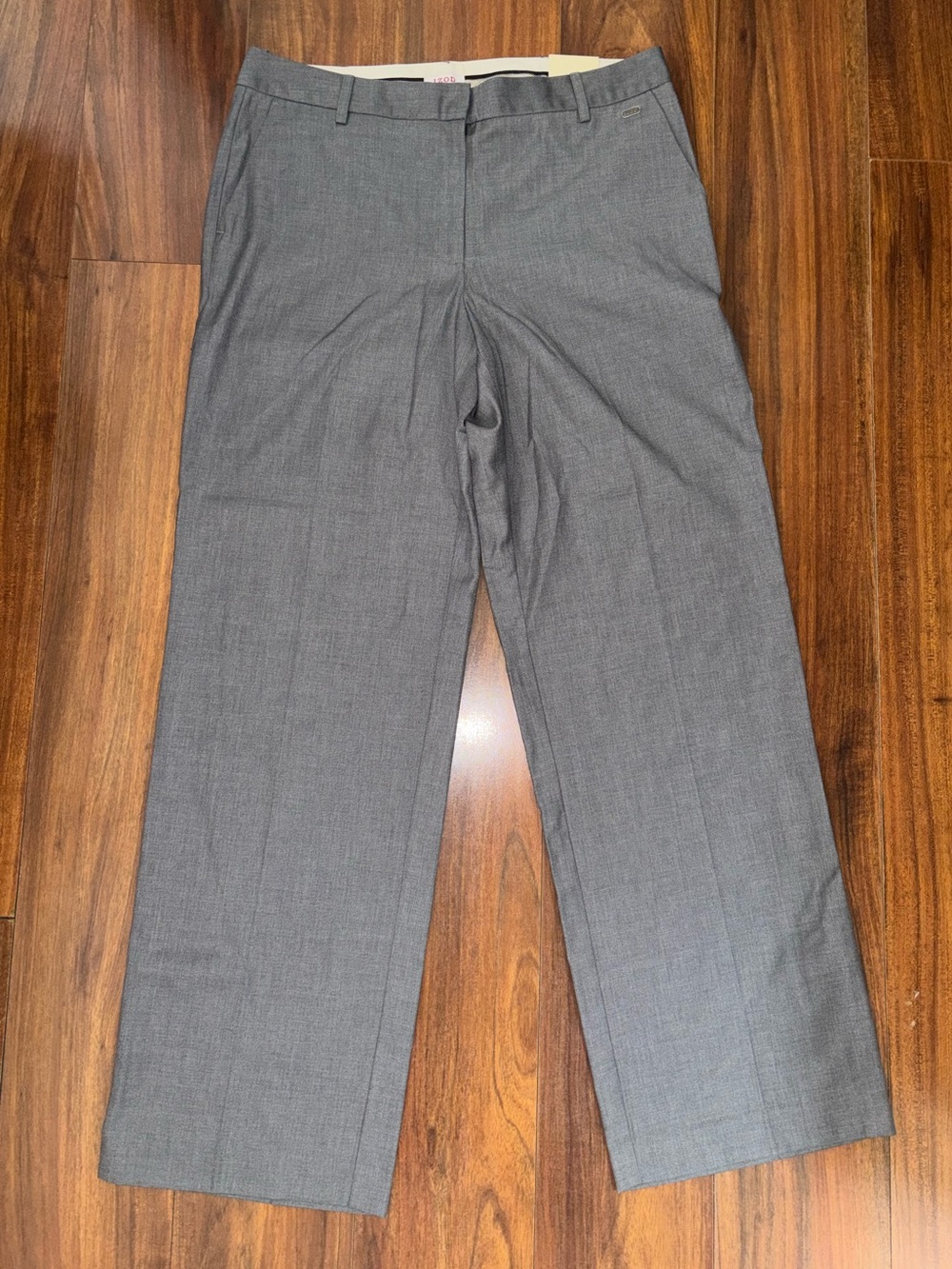 Izod Women's Wide Leg Dress Pants in Grey